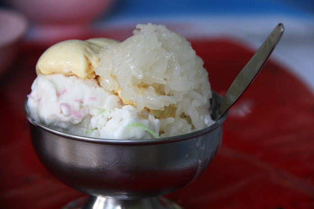 Durian Ice Cream for dessert