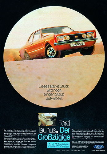 Ford Taunus Werbung / advertisement by Bernd Tuchen