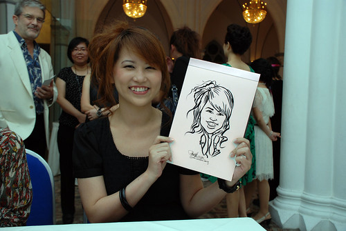 caricature live sketching for Intel Mobile Communications Year-End celebrations - 8