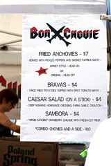 bonchovie menu @ smorgasburg