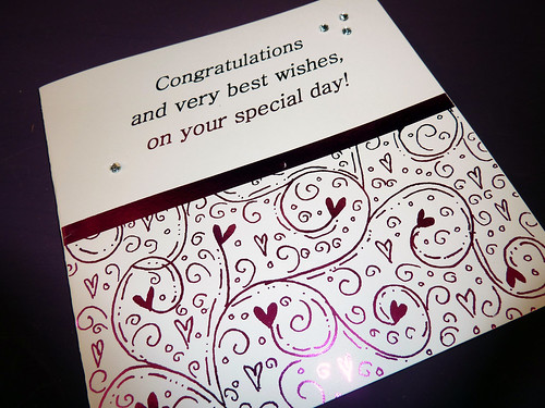 Congratulations Special Day Card by InspiredByScript.com