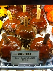 Extra gooey looking caramel apple cupcakes by Rachel from Cupcakes Take the Cake