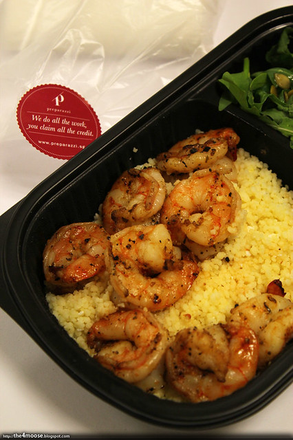 Preparazzi - Grilled Prawns with Salted Egg Couscous