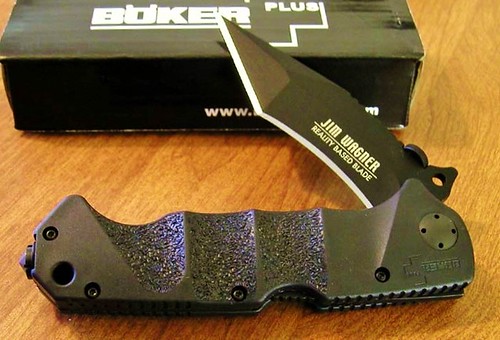 BokerPlus Reality-Based Blade Tactical Folder with 3-7/8" Plain Blade