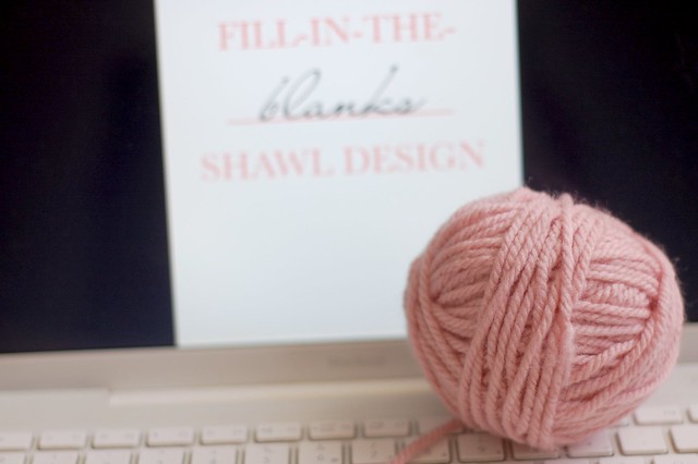 fill-in-the-blanks shawl design
