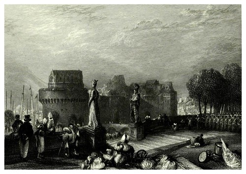 019- Castillo de Nantes -Liber fluviorum, or, River scenery of France-1857- J. M. W. Turner