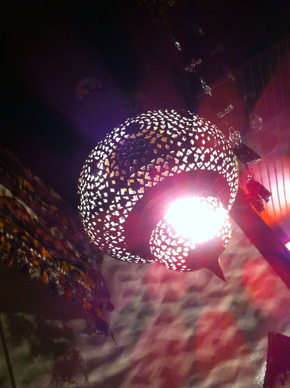 Picture of light in Afghan Village restaurant
