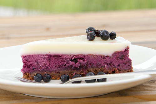 Bilberry cheesecake / Blueberry cheesecake / Mustika-toorjuustukook