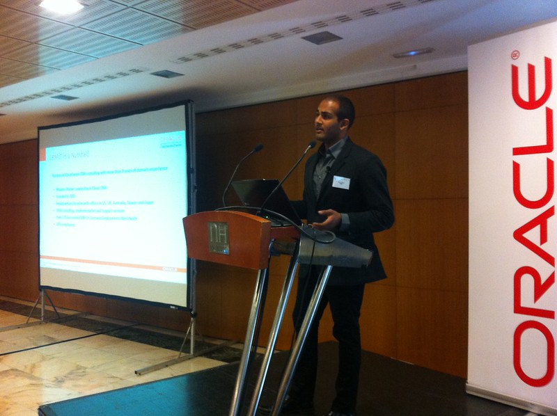 Mr. Rahul Reddy from CRMIT Participated In Oracle Partners' Event @ Madrid