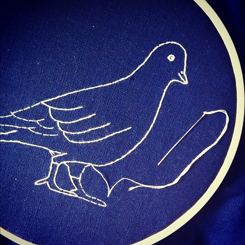 Pigeon stitchin'