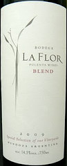 La Flor Blend 2009, de Pulenta Estate
