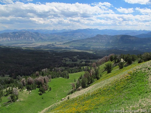 The view to the south from Clay Butte Lookout, Shoshone National Forest, Wyoming