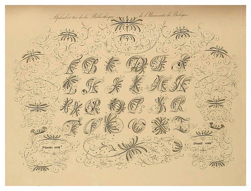 003-Alphabet-Album  collection de soixante feuilles d’alphabets historiés 1843- Joseph-Balthazar Silvestre