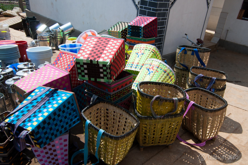 Baskets in Shaxi market