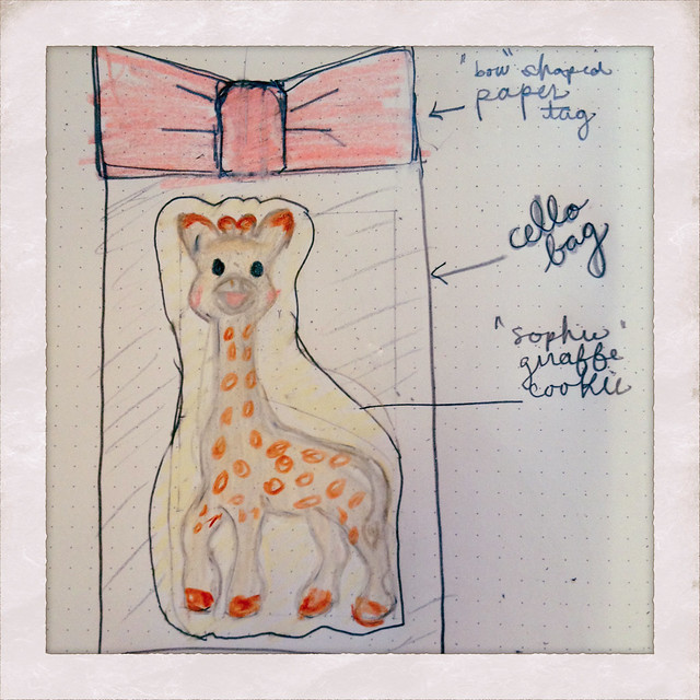 Giraffe Cookie Sketch