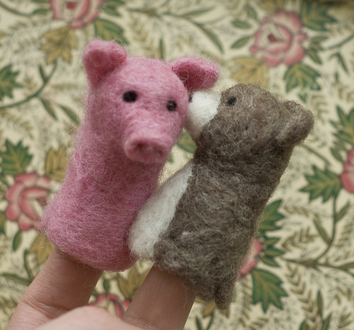 Needle Felted Finger Puppets