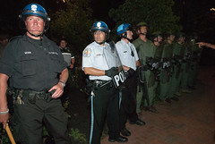 US Park police in full riot gear