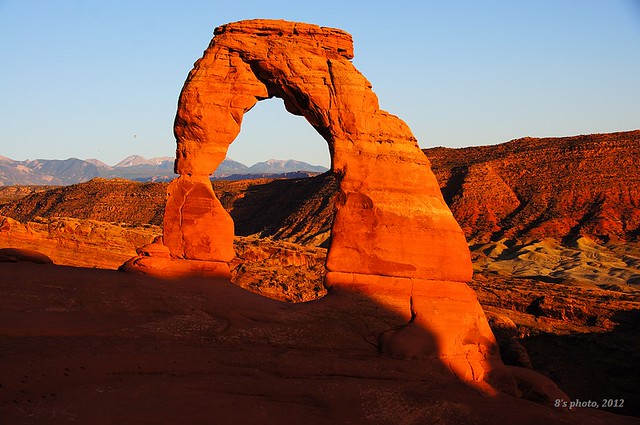 Sunset delicate arch