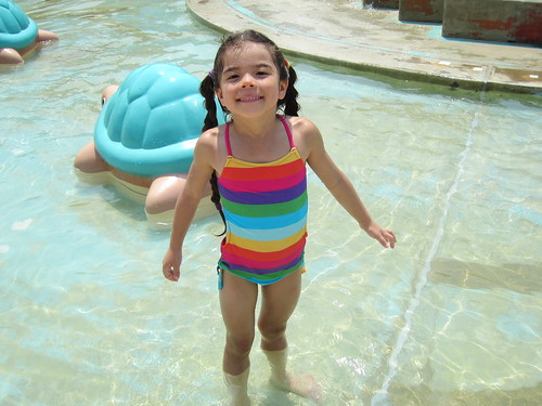 sasha in the pool