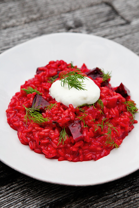 beetroot risotto