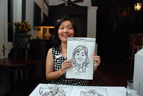 Caricature live sketching for Sycor 10th Anniversary Dinner -4