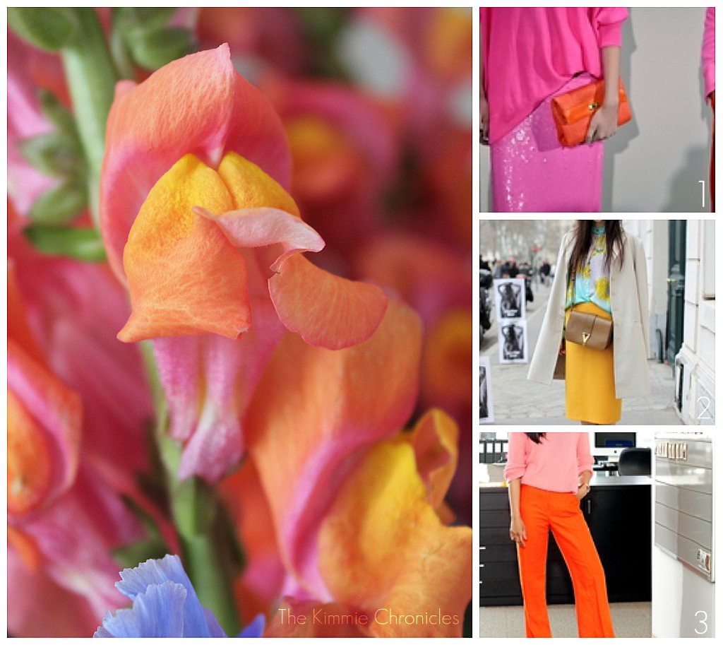 Pink and Orange Collage