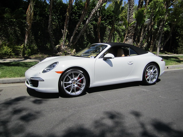 Beverly Hills 2012 Porsche 911 Carrera S Cabriolet in White