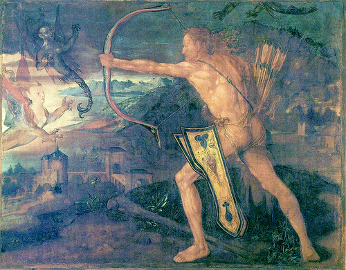 Albrecht Dürer - Heracles killing the Stymphalian birds by petrus.agricola