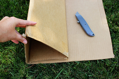 Cutting and folding cardboard 