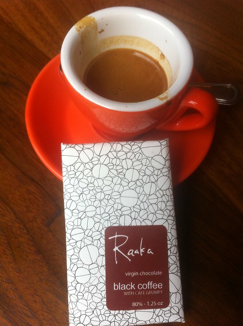 Cafe Grumpy 7th Ave Rakka Black Coffee Chocolate Bar Rwanda COE espresso