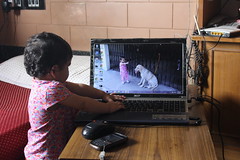 The Laptop Girl from Bandra Nerjis Asif Shakir 11 Month Old by firoze shakir photographerno1