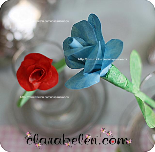 Como hacer una rosa con cinta adhesiva de pintor o carpintero