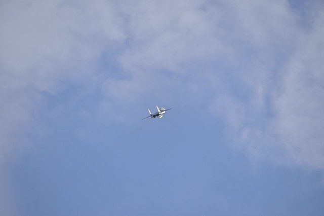飛行中のF-15