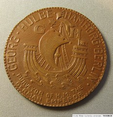 Georg Hulbe leather medal obv