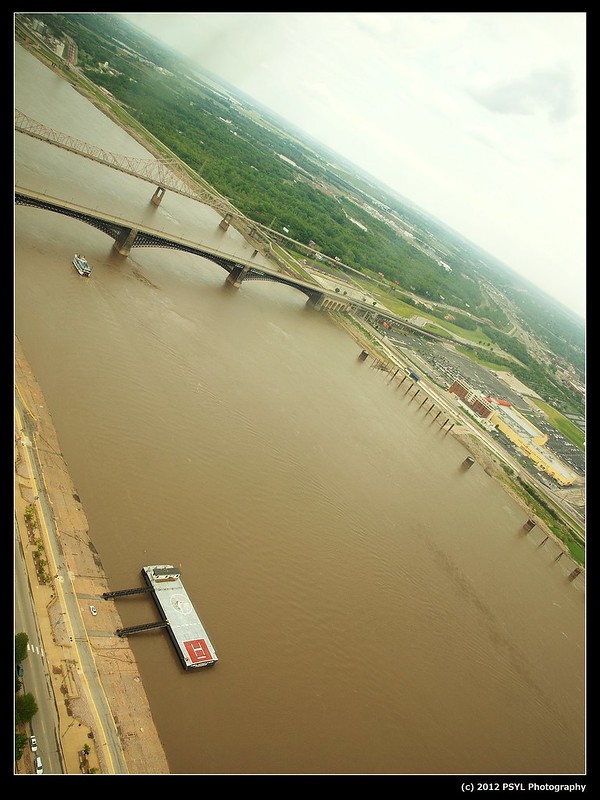 Mississippi River from the Arch