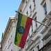 Flag of Ethiopian Embassy inna London