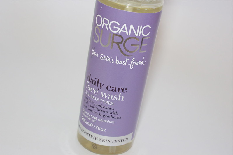 organic surge daily care face wash