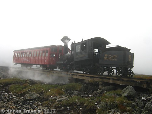 The steam train near the Gulfside Trail, White Mountain National Forest, New Hampshire