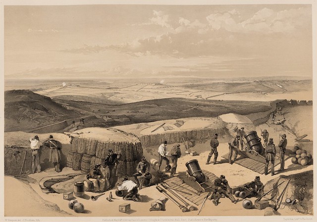 The new works at the siege of Sebastopol on the right attack - from the mortar battery on the right of Gordon's battery