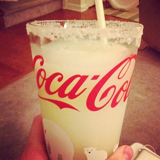 Nothing says Texas girl in Atlanta like a 'Rita in a coca cola glass.