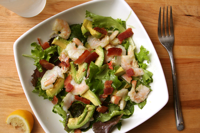 shrimp avocado salad 4