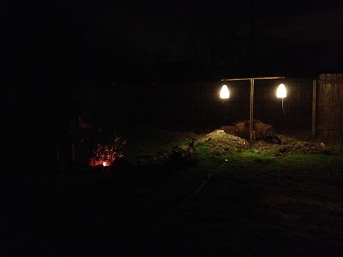 Backyard campfires, cool spring nights