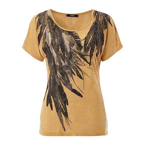 Feather Tribal Print Top