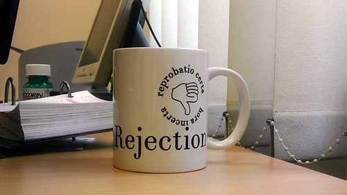 "Journal of Universal Rejection" coffee mug
