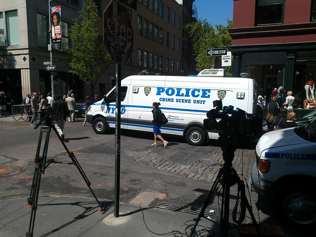 NYPD Crime Scene Unit at Prince and Wooster