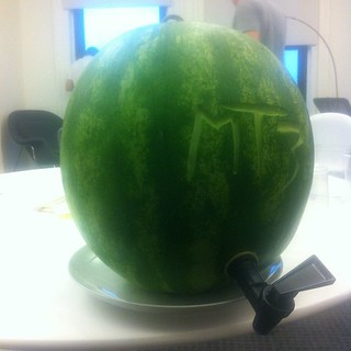 We tapped a watermelon