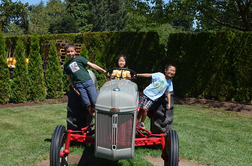 Tractor ride at the E.Z. Orchards Shortcake Stand