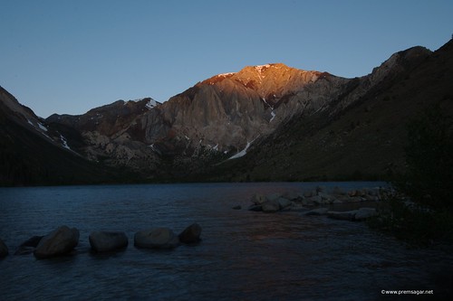 Convict lake Alpen glow