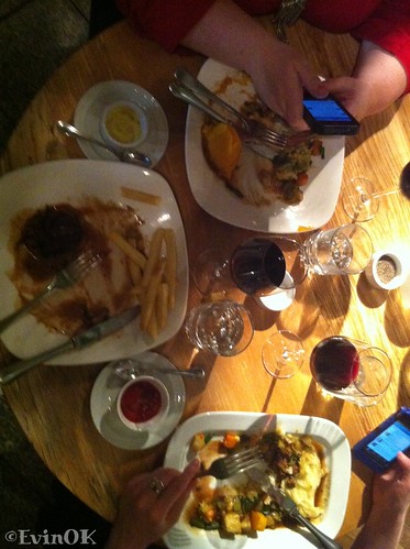 Post dinner tweeting at Eden in Dublin