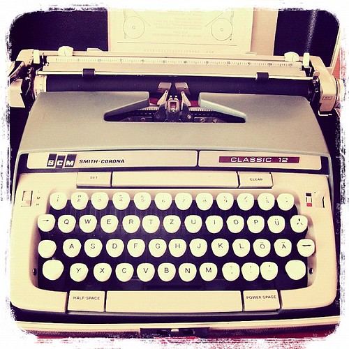 Máquina de escribir retro